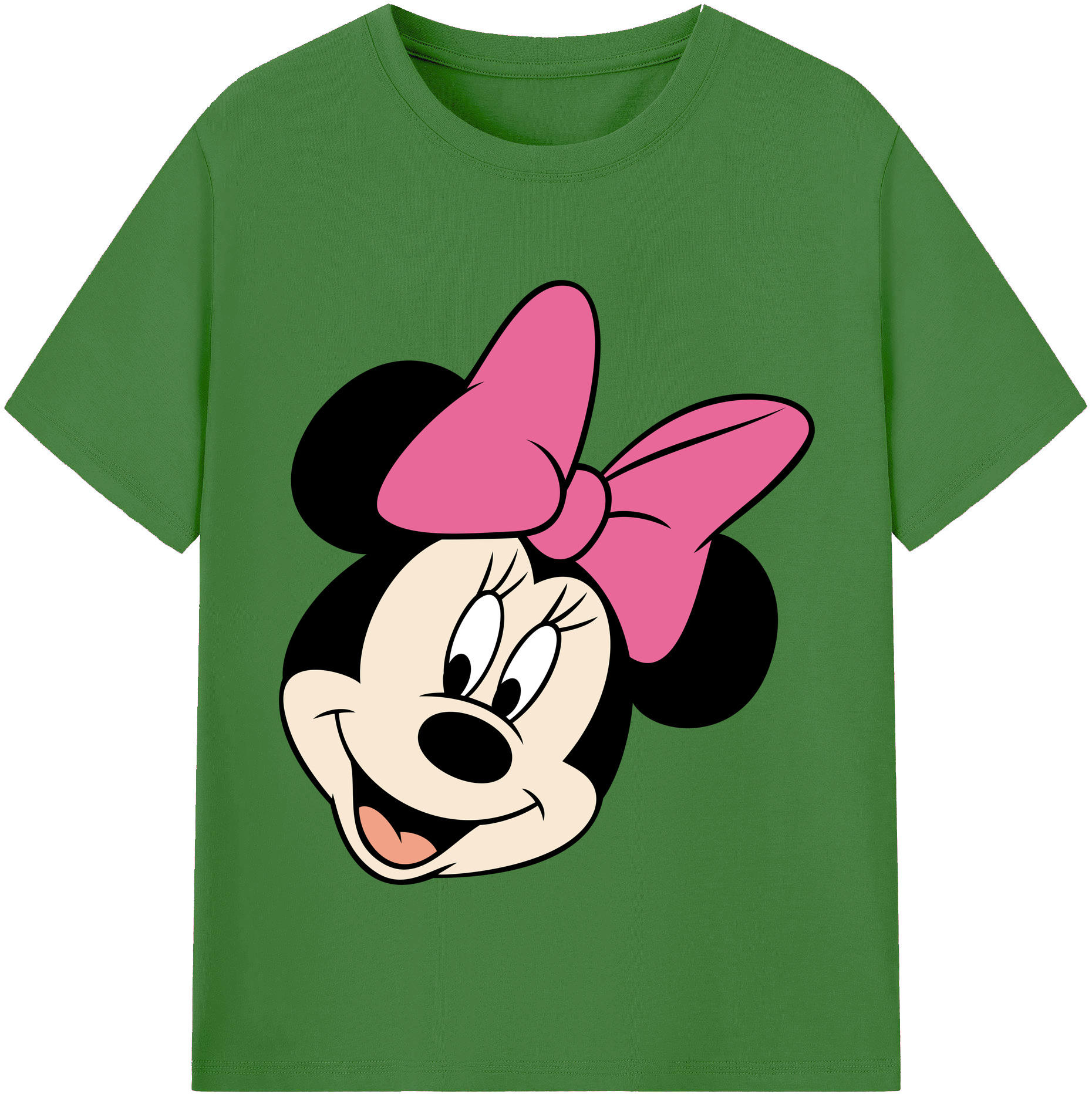 （画像用） ミッキーマウス Mickey Mouse レディースカジュアルプリントTシャツ（綿100％）